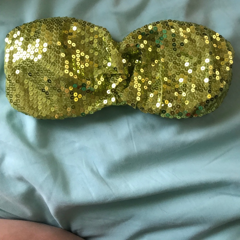 Y2K Sparkly Charlotte Russe bandeau/bra